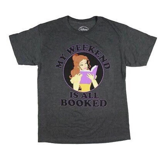 Disney Tops - DISNEY Beauty and The Beast Belle My Weekend is Booked T-Shirt Size Small